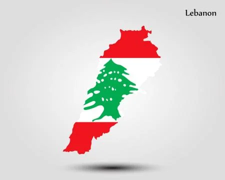 Map of Lebanon Stock Illustration