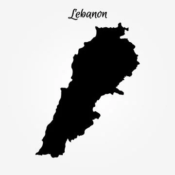 Map of Lebanon Stock Illustration