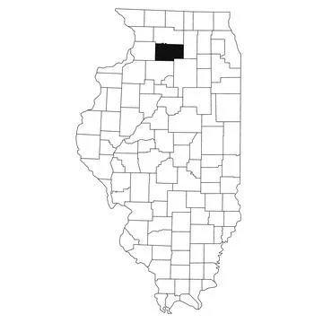 Map of Lee County in Illinois state on white background. single County map .. Stock Illustration