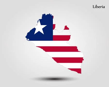 Map of Liberia Stock Illustration