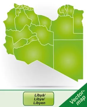 Map of libya Stock Illustration