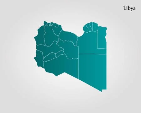 Map of Libya Stock Illustration