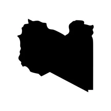 Map of Libya Illustrazione stock