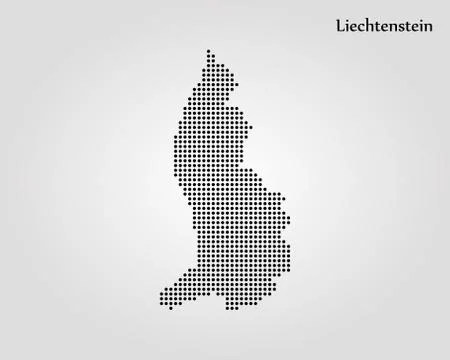 Map of Liechtenstein. Vector illustration. World map Stock Illustration