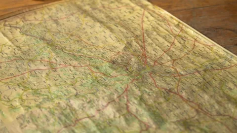 A Map of Liege in Belgium Stock Footage 325350883