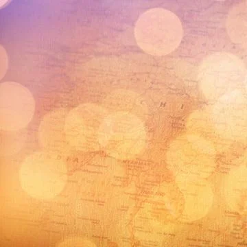 Map with lights as a background Stock Photos