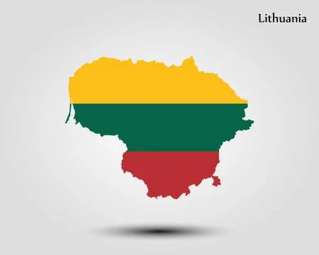 Map of Lithuania Stock Illustration
