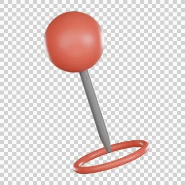 Map location 3d icon pin marker with clean minimal style Stock Illustration