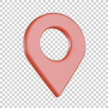 Map location 3d icon pin navigation Stock Illustration