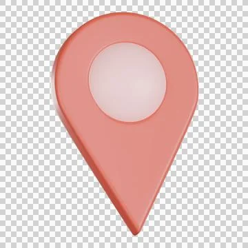 Map location 3d icon pin navigation Stock Illustration