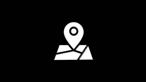 Map location 3d pin map rotating animation spinning in background Stock Footage 313492382