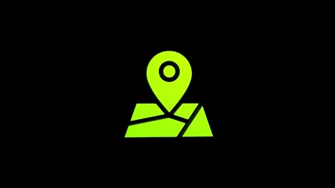 Map location 3d pin map rotating animation spinning in background Stock Footage 313492397