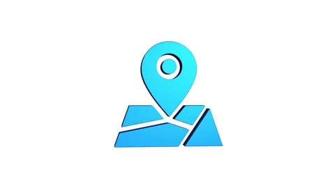 Map location 3d pin map rotating animation spinning in background Stock-Footage 313492688