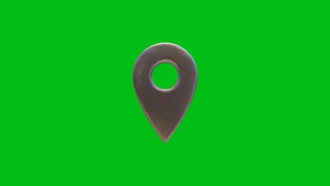 Map location on green screen Vidéo 330660539