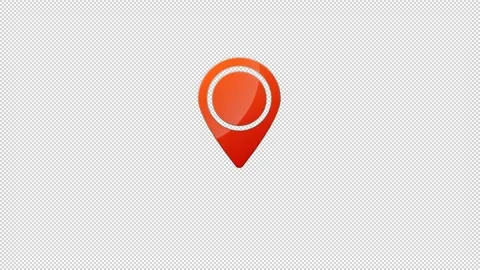Map Location Icon Animation Stock Footage 165296265