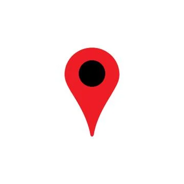 Map location icon, gps pointer Illustrazione stock