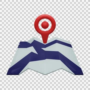 Map location illustration design Stock Illustration