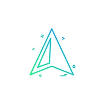 Map location mobile navagation icon vector design Stock Illustration