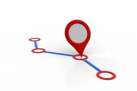 Map location network Free Stock Illustration