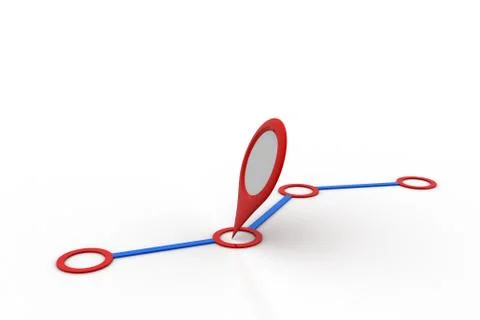 Map location network Free Stock Illustration