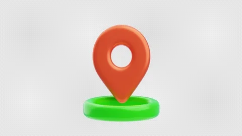 Map location pin 3d animation Stock Footage 316132751