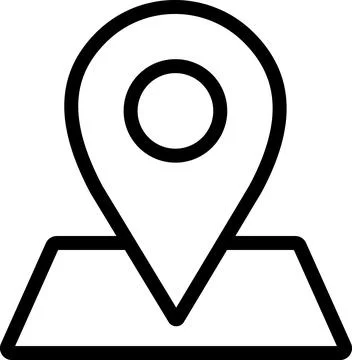 Map location pin for address routing navigation Stock Illustration