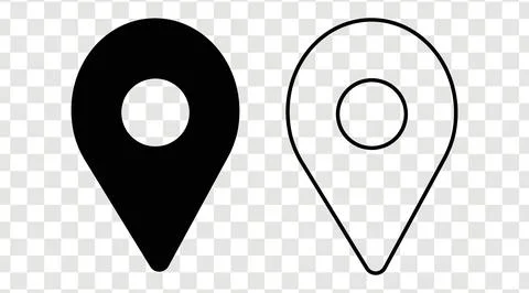 Map location pin icons vector on background Stock Illustration