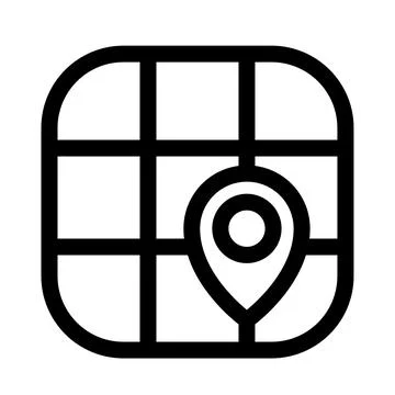Map Location Pin Symbol Icon 스톡 일러스트