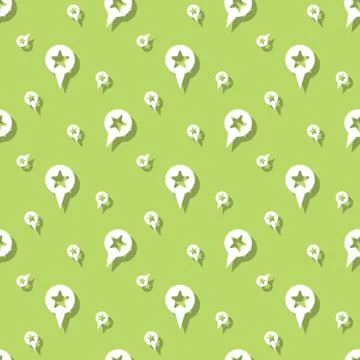 Map Location Pointer Seamless Pattern Background Illustrazione stock