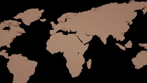 Map Location Pointers Icons 3D Animated Video Stock Footage 311306155