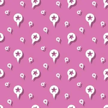 Map Location Seamless Pointer Sign Pattern 스톡 일러스트