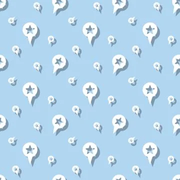 Map Location Seamless Pointer Sign Background Stock Illustration