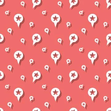 Map Location Sign Seamless Pattern Background Illustrazione stock