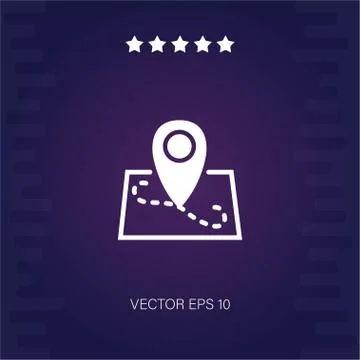 Map location vector icon Stock Illustration