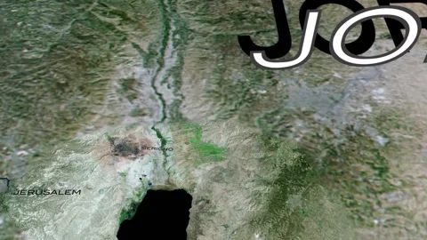 Map locator of Jericho Video stock 140106645