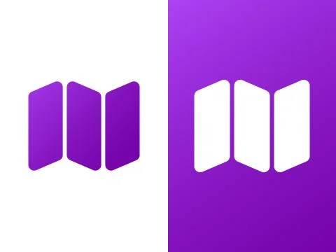 Map Logo Design Stockillustratie