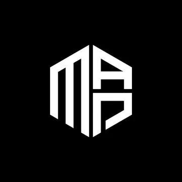 MAP logo MAP icon MAP monogram MAP letter minimalist Circle flat Unique mod.. Stock Illustration