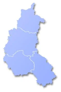 Map of Lorraine Stock Illustration