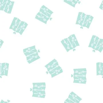 Map love place location glyph seamless pattern Illustrazione stock