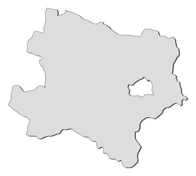 Map of Lower Austria (Austria) Map of Lower Austria, a state of Austria. C... 스톡 사진