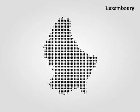 Map of Luxembourg. Vector illustration. World map Stock Illustration