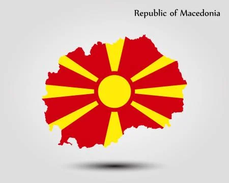 Map of Macedonia Stock Illustration