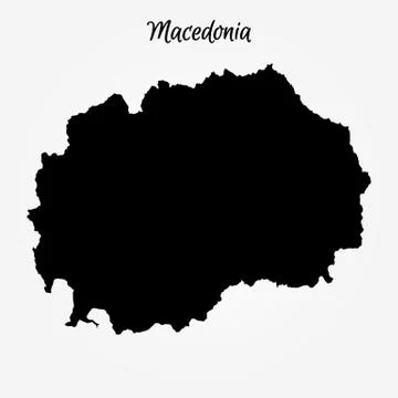 Map of Macedonia Stock Illustration