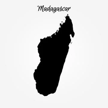Map of Madagascar Stock Illustration