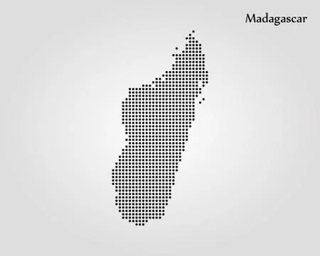 Map of Madagascar. Vector illustration. World map Stock Illustration