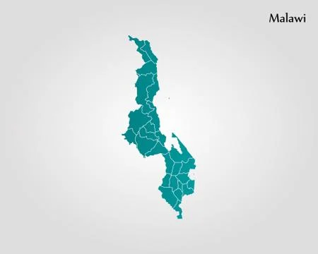 Map of Malawi Stock-Illustration