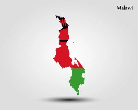 Map of Malawi Stock Illustration