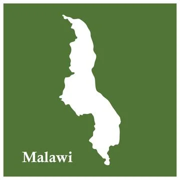 Map of Malawi region Stock Illustration