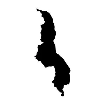 Map of Malawi region Stock Illustration