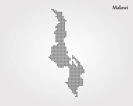 Map of Malawi. Vector illustration. World map Stock Illustration